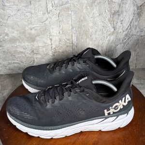 Hoka One One Clifton 7 Men’s size 13 Black Athletic Running Shoes
